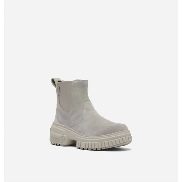Sorel Womens Ona Ave Waterproof Chelsea Boots Chrome Grey 6 MSRP $219 - Picture 1 of 5